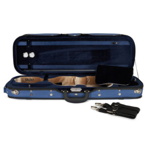 Stohr Superlight Deluxe Violin Case BLUE/TAN/BLUE